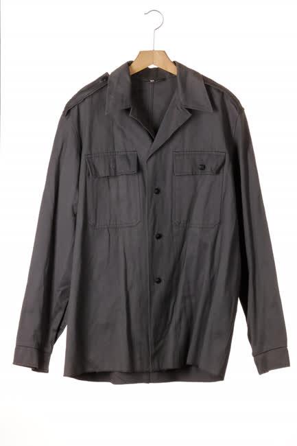 Szürke vászon gyakorló felső és nadrág