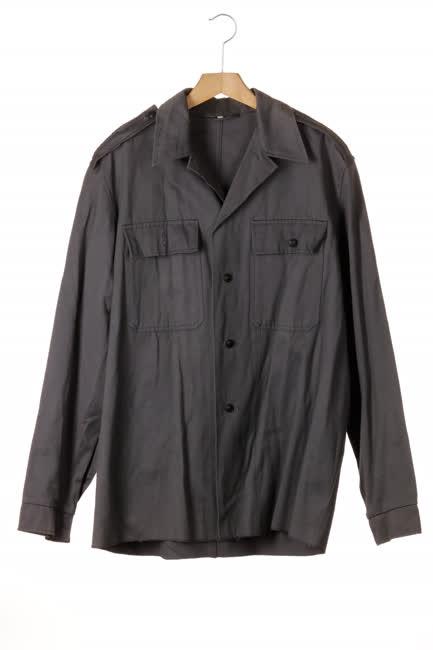 Szürke vászon munkásőr felső és nadrág