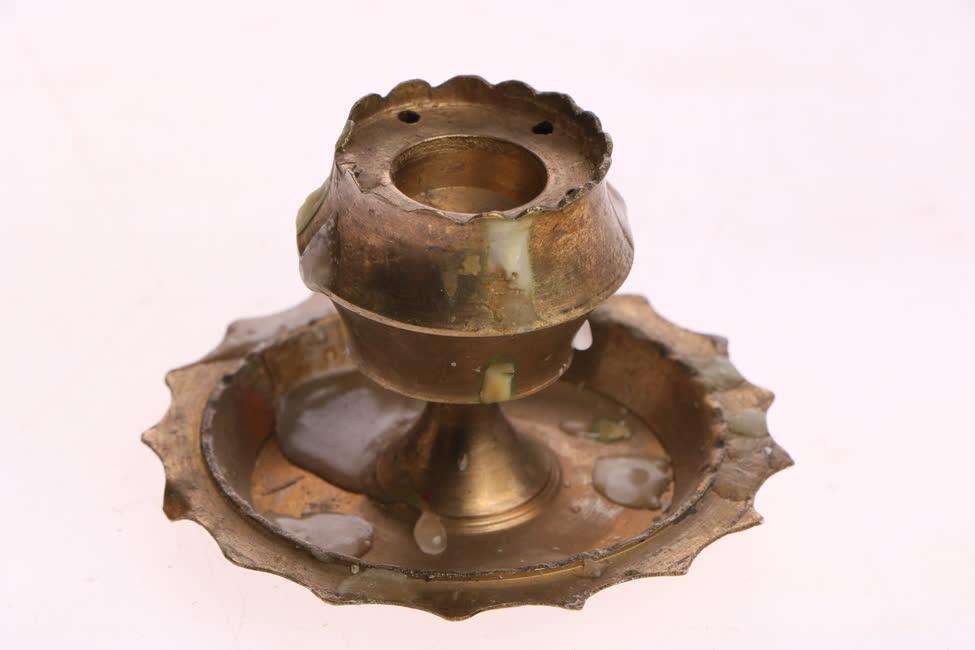 Réz pici gyertyatartó