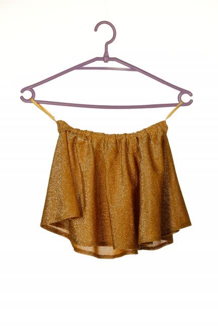 Arany lurex top és szoknya