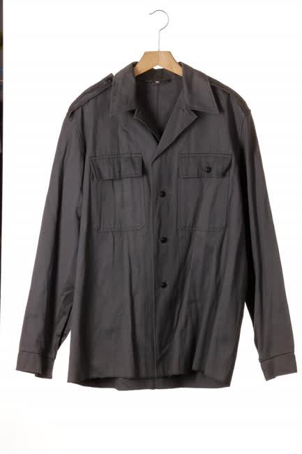 Szürke vászon munkásőr felső és nadrág