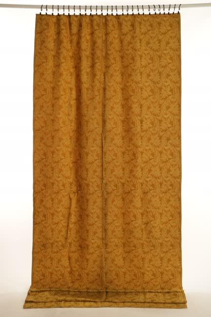 Mintás sárga bútorszövet füfföny