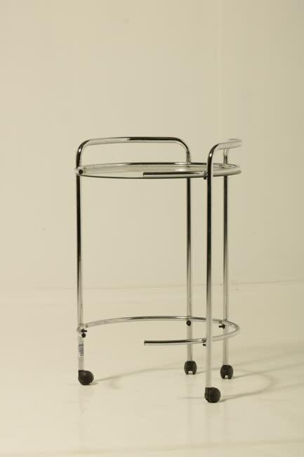 Króm vázas kerek zsúrkocsi