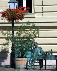 Köztéri szobor - Budapest - Szindbád szobra Óbudán
