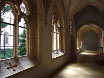 Egyházi épület - Pannonhalma - A bencés monostor kerengője