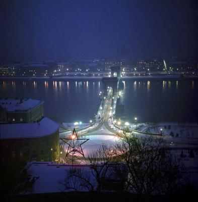 Városkép - Esti téli Budapest