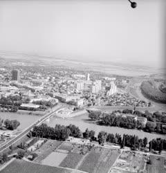 Városkép - Légifelvétel - Szolnok látképe