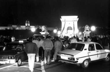 Taxisok demonstrációja Budapesten