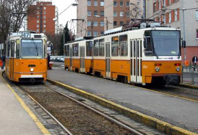 Közlekedés - Budapest - A  budafoki villamos végállomás