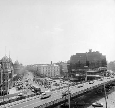 Városkép - A Marx tér távlati képe