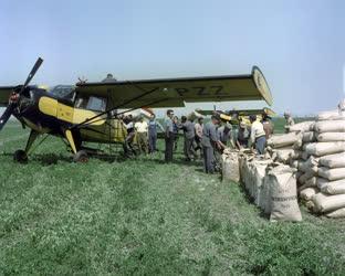 Mezőgazdaság - Repülőgépes trágyázás
