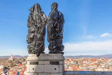 Városkép - Veszprém - Szent István és Gizella királyné szobrai