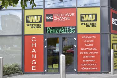 Épületfotó - Budapest - Western Union pénzváltó