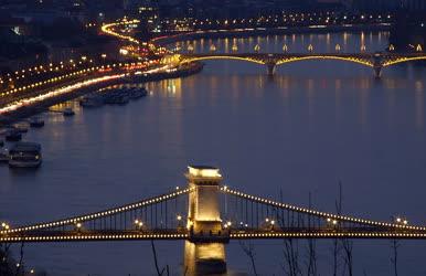  Budapest - A Lánchíd - Margit híd