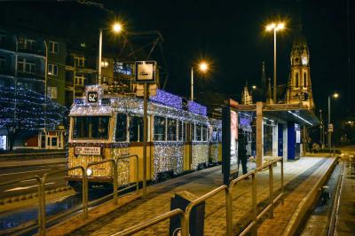 Közlekedés - Budapest - Fényvillamos Kőbányán 