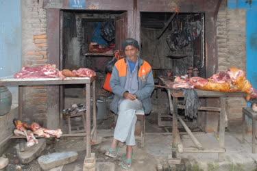 Nepál - Katmandu - Húsbolt