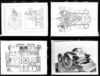Ipar - Műszaki rajzok gépekről