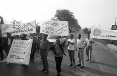 Tüntetés - Demonstráció a környezeti ártalmak ellen