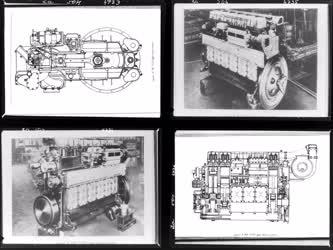 Ipar - Motorblokk és műszaki rajz