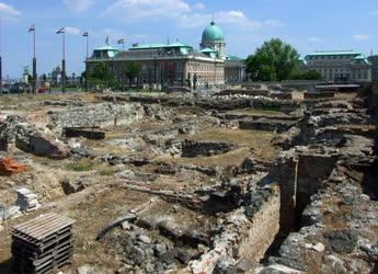 Városkép - Budapest -  A Szent György tér romterülete