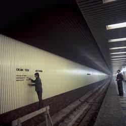 Közlekedés - Átadás előtt a metró Fehér út és Deák tér közötti szakasza
