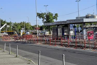 Városkép - Budapest - A Liget téri autóbusz-végállomás