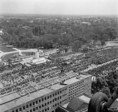 Ünnep - Május elsejei felvonulás Budapesten