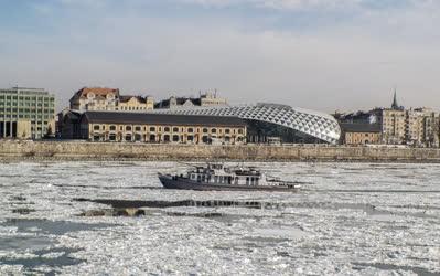 Városkép - Budapest - Jégzajlás a Dunán