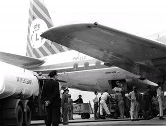 Az első KLM járat Ferihegyen