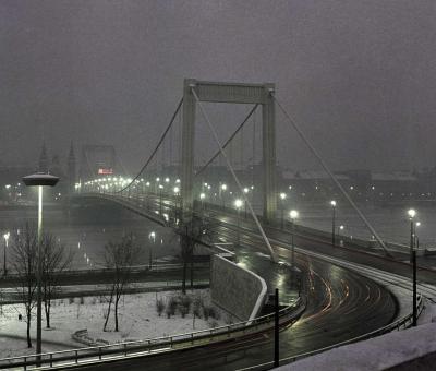 Városkép - Budapest - Az Erzsébet-híd budai lehajtója