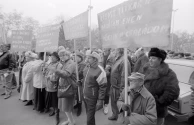 Belpolitika - Nyugdíjas tüntetés Szegeden