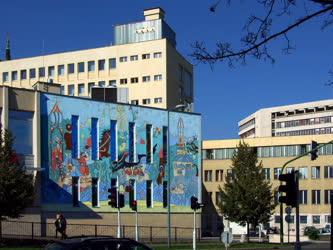 Városkép - Miskolc - Pénzintézeti épület mozaikképpel