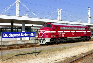 Közlekedés - Budapest - NOHAB mozdony a Kelenföld vasútállomáson