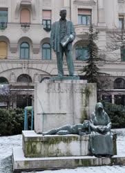 Időjárás - Budapest - Behavazott Gárdonyi tér