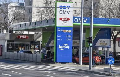 Energia - Közlekedés - OMV üzemanyagtöltő állomás a fővárosban