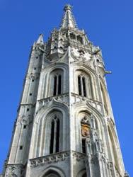 Műemlék - Budapest - A Mátyás-templom felújított tornya