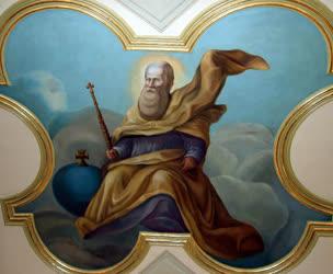 Egyházi műalkotás - Szeged - A Ferences-kolostor freskója