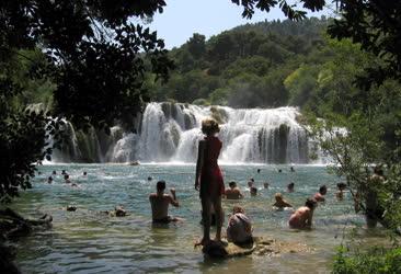 Horvátország - A Krka folyó vízesése