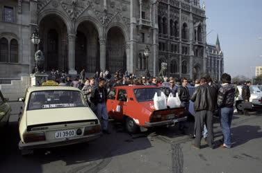 Tüntetés - Taxisblokád Budapesten