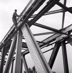 Felújítás - Átfestik az Északi összekötő vasúti hidat