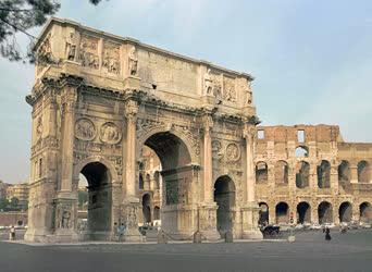 Városkép - Olaszország - Róma - Constantinus diadalíve