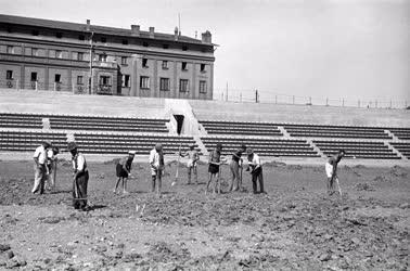 Építőipar - Népstadion építése