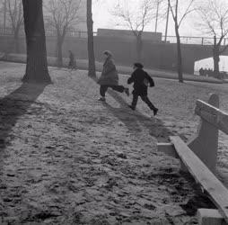 Életkép - Park a Margit hídnál