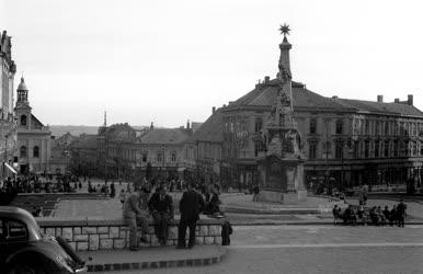 Városkép - Pécs belvárosa 1947-ben