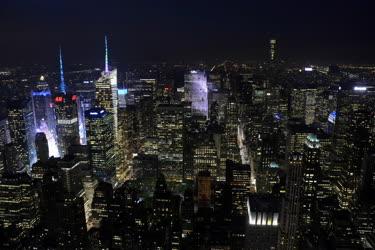 Városkép - New York - Kilátás az Empire State Building épületéről
