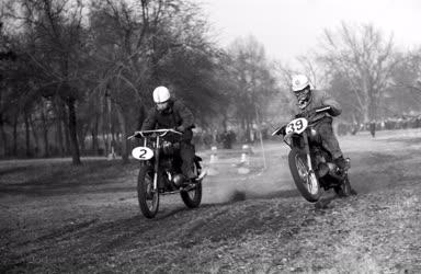 Sport - Terepgyorsasági motorverseny a Népligetben