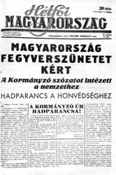 Sajtó - II. világháború - Hétfői Magyarország