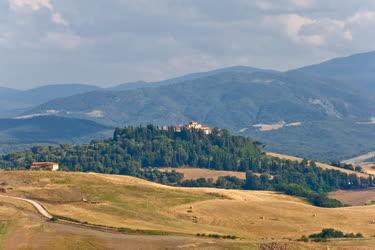 Tájkép - San Gimignano -  Toscán táj