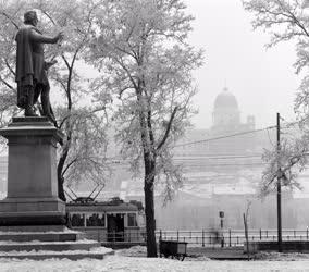 Városkép - Téli Budapest 1964-ben