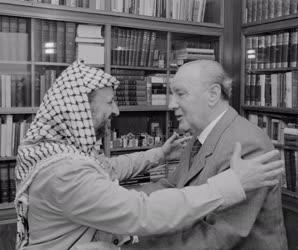 Külkapcsolat - Kádár János fogadja Jasszer Arafatot